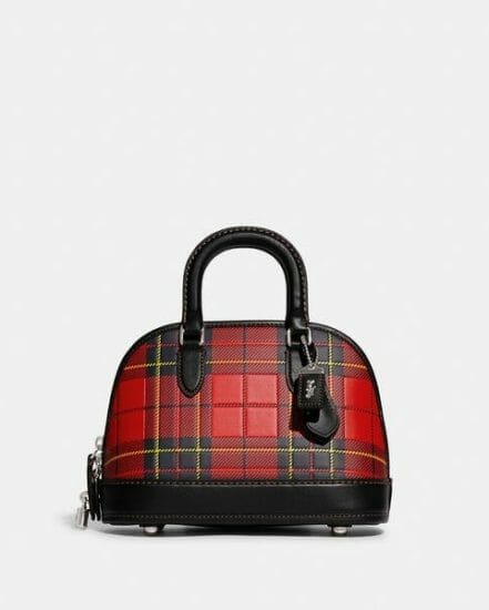 Fashion 4 Coach Revel Bag 24 With Plaid Print