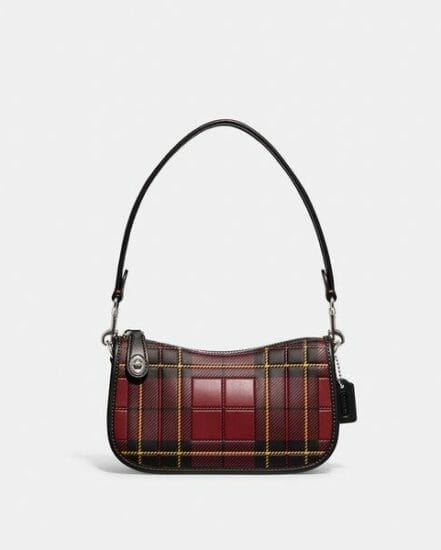 Fashion 4 Coach Swinger 20 With Plaid Print