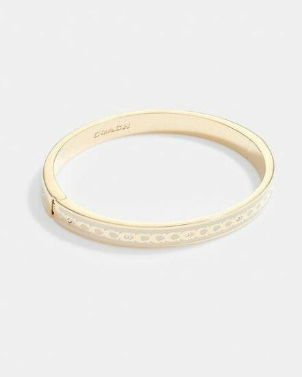 Fashion 4 Coach 6mm Signature Enamel Bangle