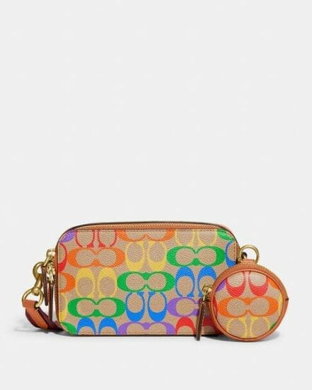 Fashion 4 Coach Charter Slim Crossbody In Signature Rainbow