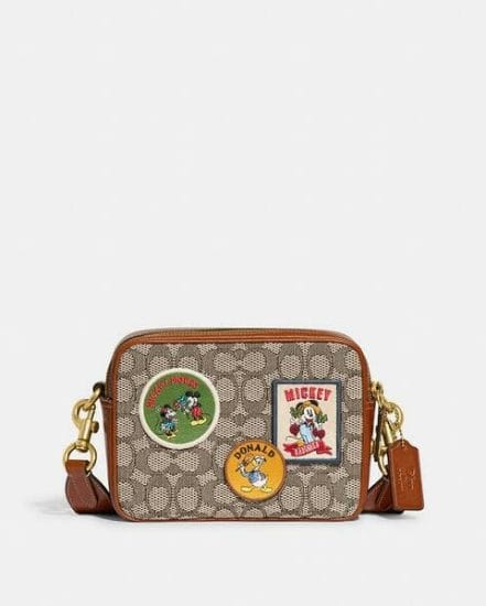 Fashion 4 Coach Disney X Coach Flight Bag 19 In Signature Textile Jacquard With Patches