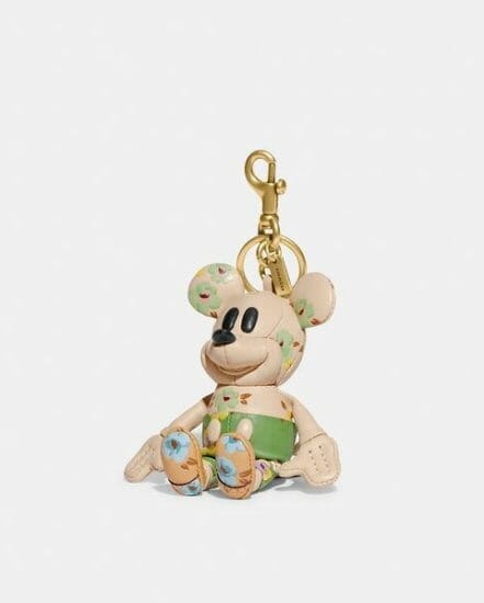 Fashion 4 Coach Disney X Coach Mickey Mouse Bag Charm With Floral Print
