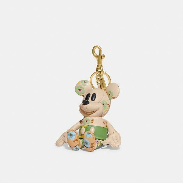 Fashion 4 Coach Disney X Coach Mickey Mouse Bag Charm With Floral Print