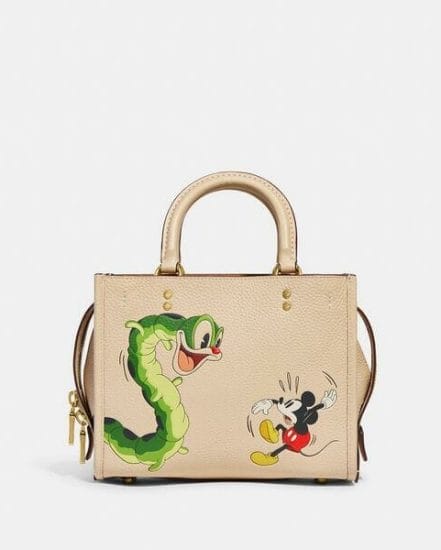 Fashion 4 Coach Disney X Coach Rogue 25 In Regenerative Leather With Mickey Mouse And Caterpillar
