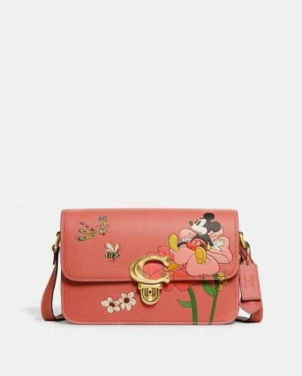 Fashion 4 Coach Disney X Coach Studio Shoulder Bag With Mickey Mouse And Flowers