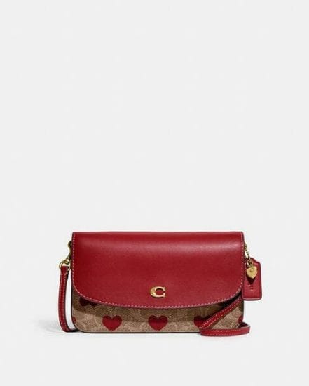Fashion 4 Coach Hayden Crossbody In Signature Canvas With Heart Print