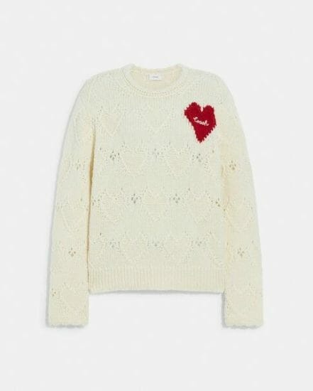 Fashion 4 Coach Heart Crewneck Sweater