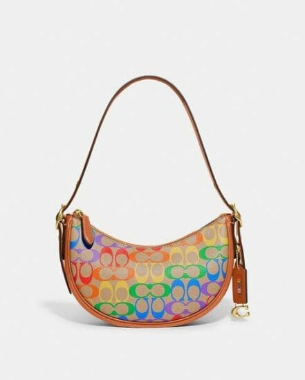 Fashion 4 Coach Luna Shoulder Bag In Signature Rainbow