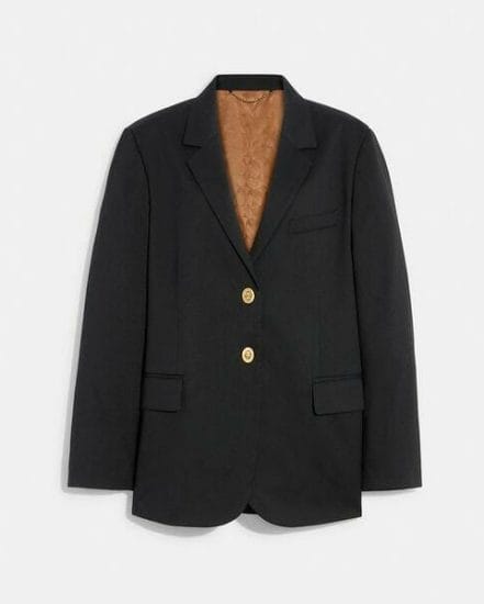 Fashion 4 Coach Relaxed Blazer With Signature Lining