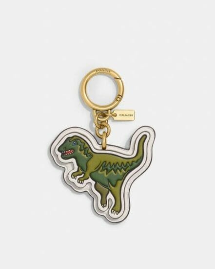 Fashion 4 Coach Rexy Bag Charm With Signature Canvas