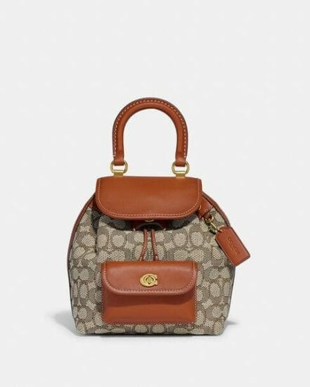 Fashion 4 Coach Riya Backpack 21 In Signature Textile Jacquard