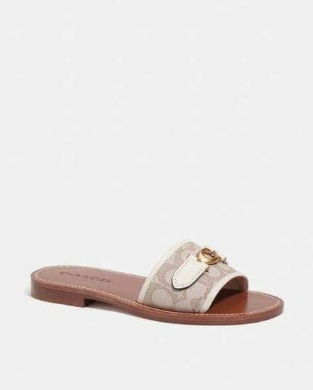 Fashion 4 Coach Ina Sandal In Signature Jacquard