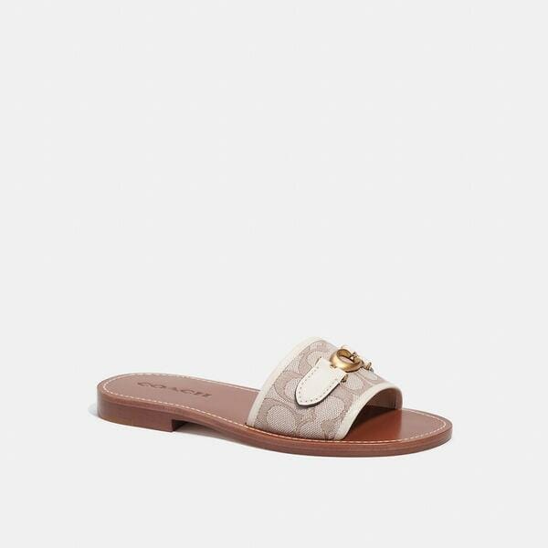 Fashion 4 Coach Ina Sandal In Signature Jacquard