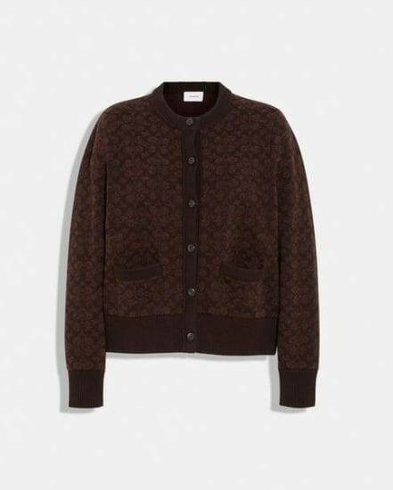Fashion 4 Coach Signature Knit Set Cardigan