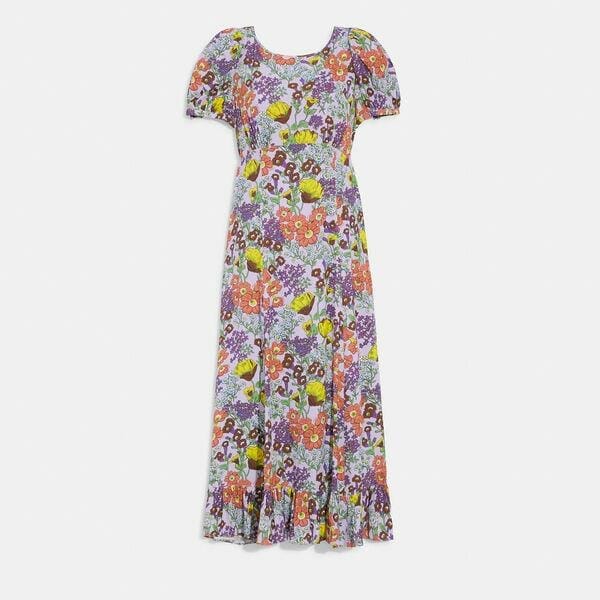 Fashion 4 Coach Floral Midi Dress