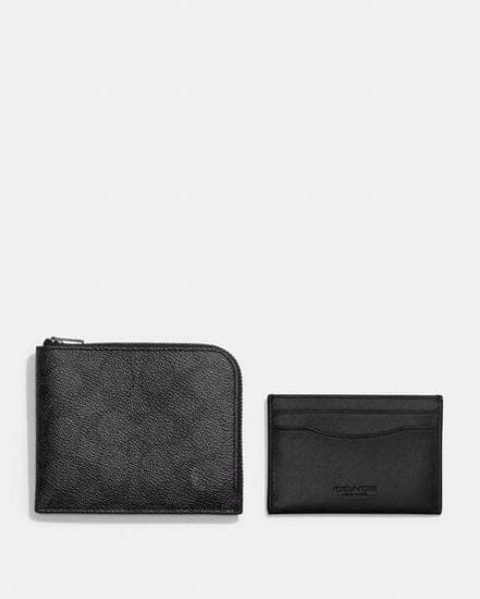 Fashion 4 Coach 3-In-1 L-Zip Wallet In Signature Canvas