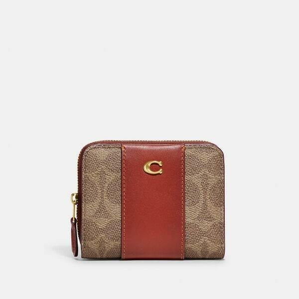 Fashion 4 Coach Billfold Wallet In Colorblock Signature Canvas