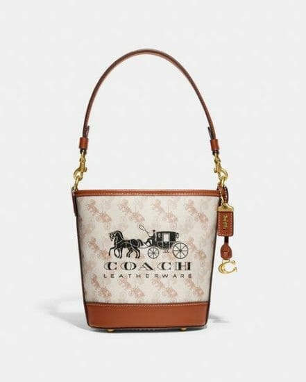 Fashion 4 Coach Dakota Bucket Bag 16 With Horse And Carriage Print