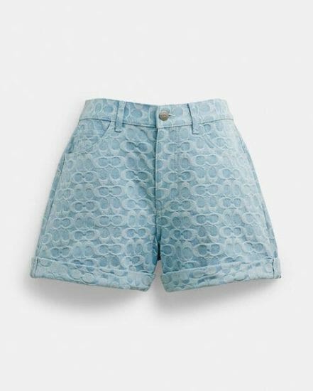 Fashion 4 Coach Signature Denim Shorts