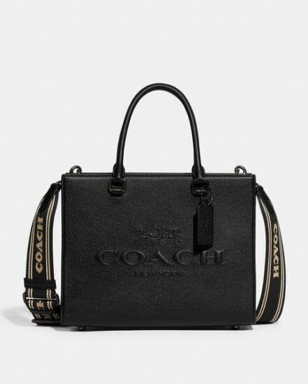 Fashion 4 Coach Tote With Signature Canvas Detail