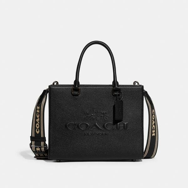 Fashion 4 Coach Tote With Signature Canvas Detail