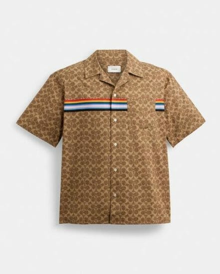 Fashion 4 Coach Rainbow Signature Camp Shirt