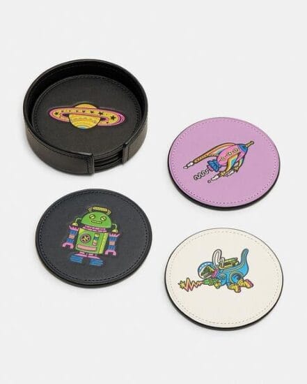 Fashion 4 Coach Cosmic Coach Coaster Set