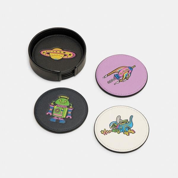 Fashion 4 Coach Cosmic Coach Coaster Set