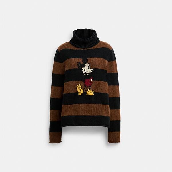 Fashion 4 Coach Disney X Coach Mickey Mouse Striped Turtleneck