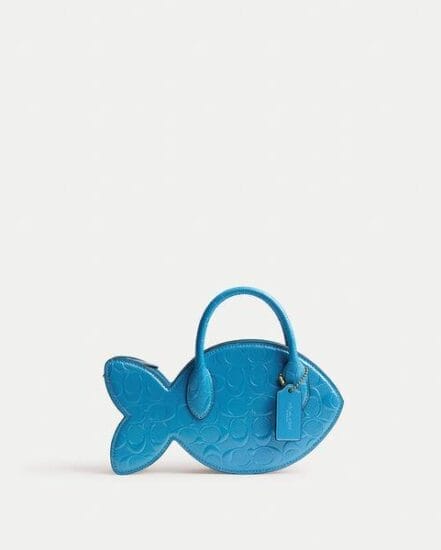 Fashion 4 Coach Fish Bag In Signature Leather