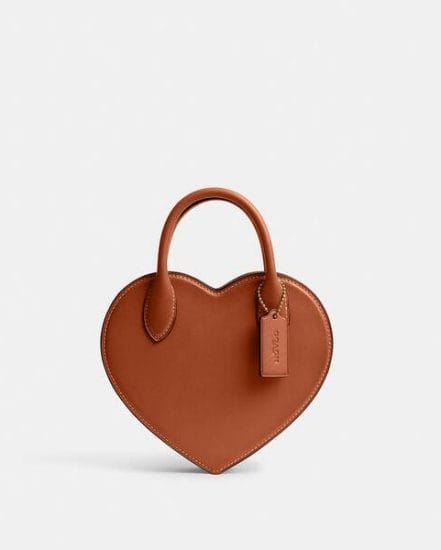 Fashion 4 Coach Heart Bag In Regenerative Leather