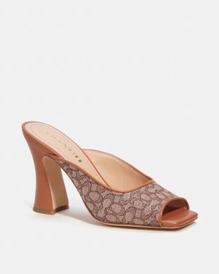 Fashion 4 Coach Laurence Sandal In Micro Signature Jacquard