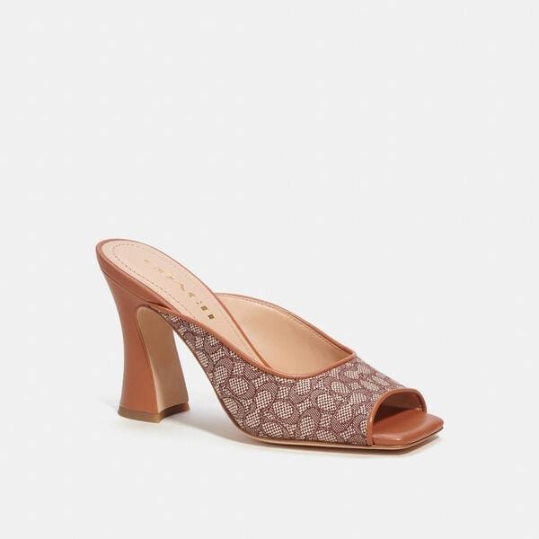 Fashion 4 Coach Laurence Sandal In Micro Signature Jacquard