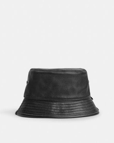 Fashion 4 Coach Leather Bucket Hat