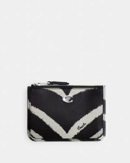 Fashion 4 Coach Mini Skinny Id Case With Zebra Print