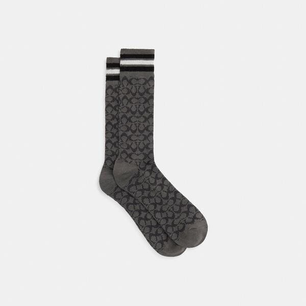 Fashion 4 Coach Signature Calf Socks