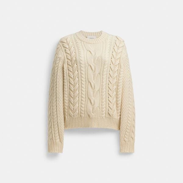 Fashion 4 Coach Sweater With Braided Detail