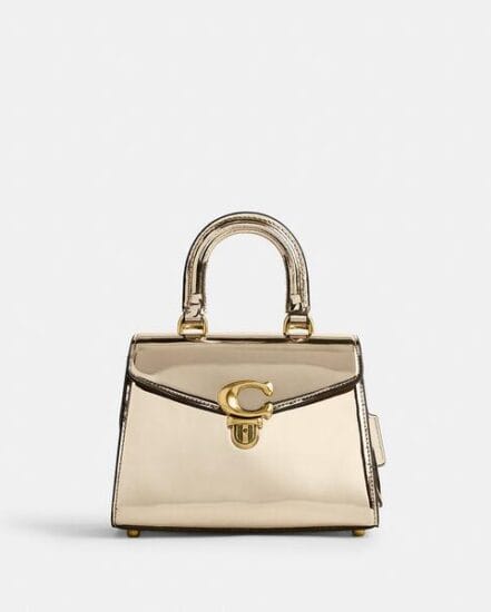 Fashion 4 Coach Sammy Top Handle 21 In Gold Metallic