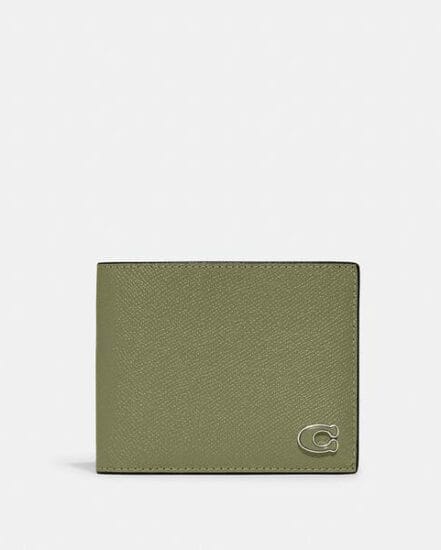 Fashion 4 Coach 3-In-1 Wallet With Signature Canvas Interior