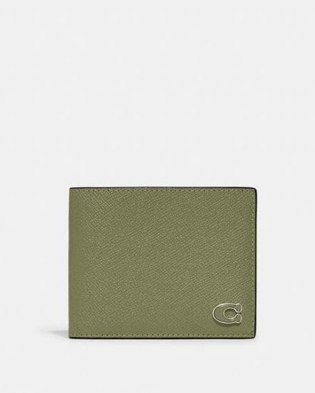 Fashion 4 Coach 3-In-1 Wallet With Signature Canvas Interior