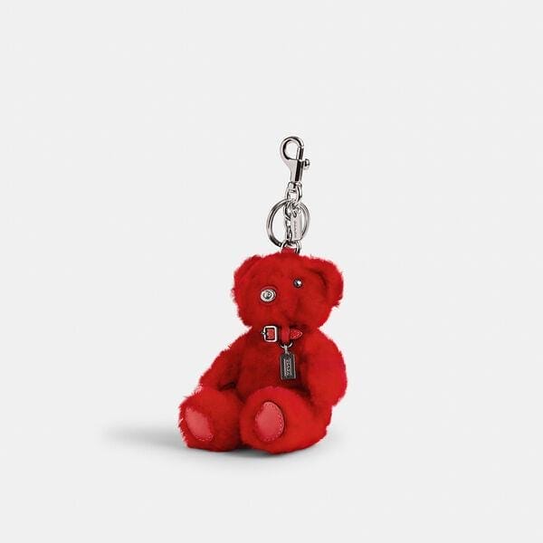 Fashion 4 Coach Bear Bag Charm In Signature Shearling