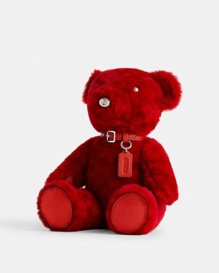 Fashion 4 Coach Bear Collectible In Signature Shearling