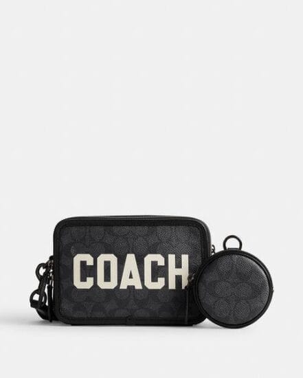 Fashion 4 Coach Charter Crossbody In Signature Canvas With Coach Graphic