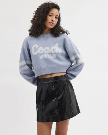 Fashion 4 Coach Cropped Coach Sweater