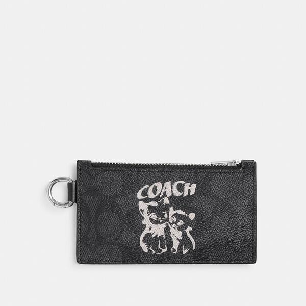 Fashion 4 Coach The Lil Nas X Drop Zip Card Case In Signature Canvas