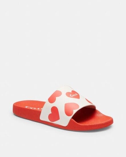 Fashion 4 Coach Udele Sport Slide With Valentine'S Print