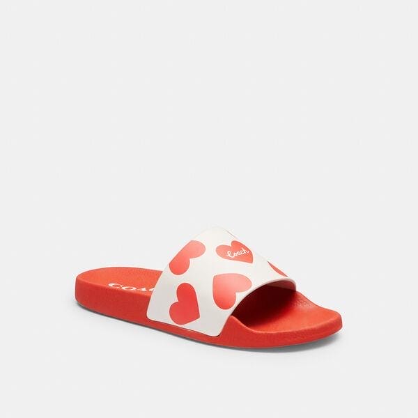 Fashion 4 Coach Udele Sport Slide With Valentine'S Print