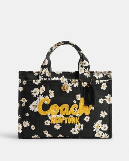 Fashion 4 Coach Cargo Tote With Floral Print