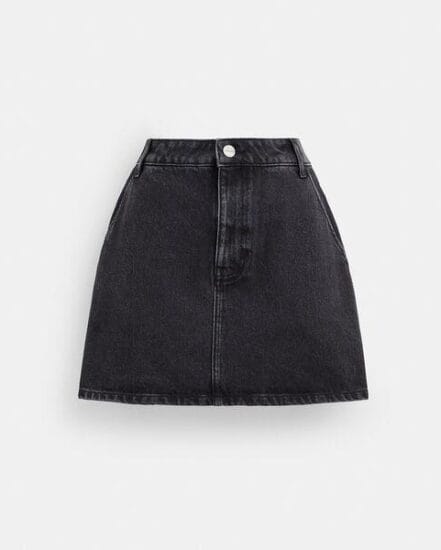 Fashion 4 Coach Denim Skirt In Organic Cotton