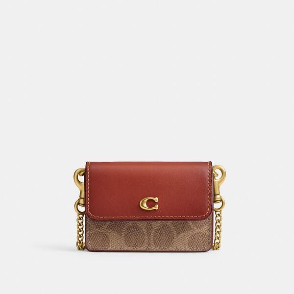Fashion 4 Coach Essential Half Flap Card Case In Colorblock Signature Canvas